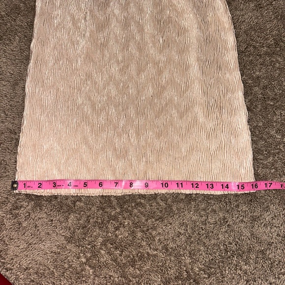 AKIRA Beige Textured Pencil Skirt - Picture 6 of 6